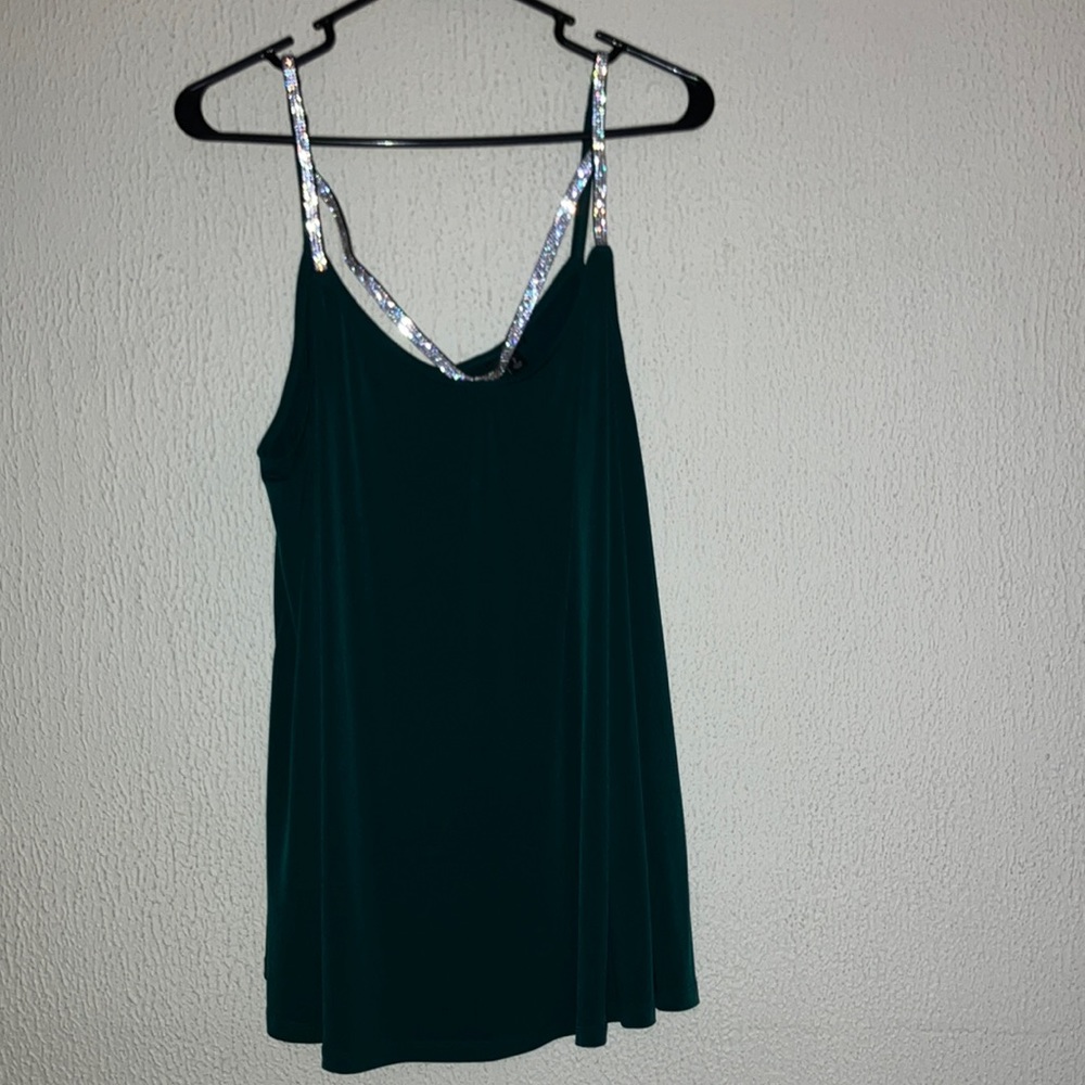 Plus-Size Torrid Glamorous Green Top (2X)
